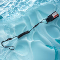 Leash Ajustable De TPU Para Tabla De Surf Coiled SUP Con Correa De Muñeca Y Cuerda De Seguridad Para Paddle Board Shortboard Longboard - details 0