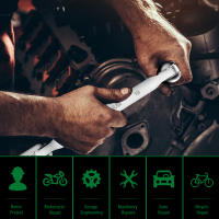 Llave De Sopaque Doble Cabeza WOZOBUY Para Automóvil Herramienta De Reparación Multifuncional De Acero Cromo Vanadio Antimagnético - details 4