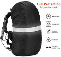 Cubierta Impermeable Para Mochila Reflectante Con Correa 15L-65L Cubierta De Rucksack Mejorada Para Senderismo Camping Ciclismo - details 0