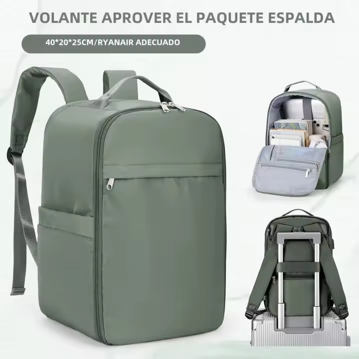 Mochila De Viaje Casual De Nylon Pèrdida De Equipaje Aprobada Por Ryanair Mochila De Portátil Ligera Tamaño De Banda De Mano Para El Aeropuerto - 1