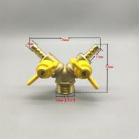 Adaptador De Conector De Tubo De Bola De Apagado Tipo Y De Latón Para Combustible Gas Agua Aceite Aire 6/8/10mm Barb De Goma - details 5
