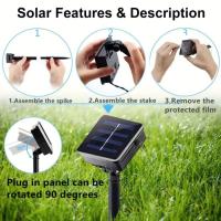 Luz De Lluvia De Meteoros Solar 30cm Con 8 Tubos Y 192 LEDs Luces De Hadas Impermeables Para Decoración De Navidad - details 3