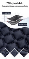 Almohadilla De Dormir Para Camping Inflable Con Bomba Integrada Ultraligera Para Viajes Y Senderismo Con Apoyo Cabeza Material PVC TPU Nylon - details 8