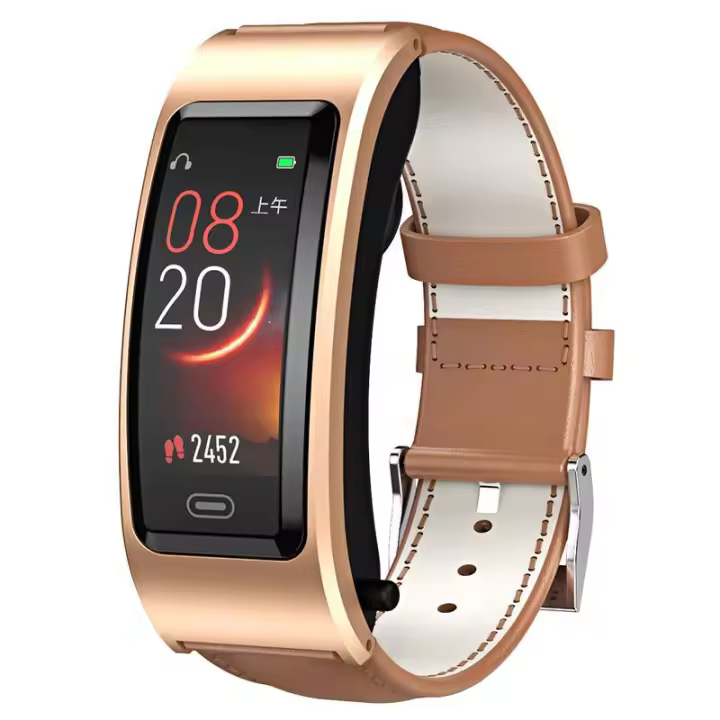 Reloj inteligente B7 Pulsera de llamadas Auriculares Bluetooth Identificador de llamadas 2 en 1 Medición del ritmo cardíaco y la presión arterial - 1