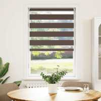 Persiana Cebra 50 x 100 cm Café en color Marrón/Negro | protección solar decorativa para ventanas hogar oficina dormitorio fácil de instalar - details 0