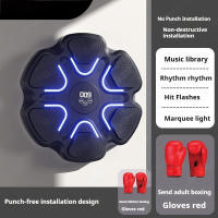Equipo De Entrenamiento De Boxeo Con Obra De Música Bluetooth Inteligente Para Niños Y Adultos Máquina De Boxeo De Ejercicio Fitness En La Pared - details 14