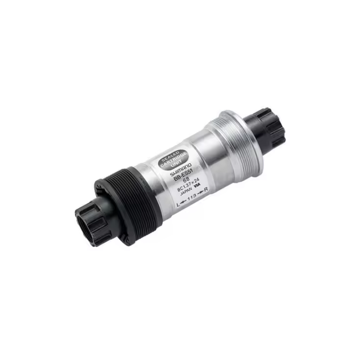 Shimano - Pedalier ES-51 ITA 70x118 para bicicleta de carretera y montaña, rosca italiana compatible con cuadros modernos, alta calidad y durabilidad garantizada en componentes de transmisión - 1