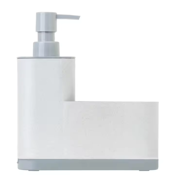 VIGAR® - Set Fregadero con Dosificador de Jabón Zeroline Gris - Diseño Elegante y Funcional - Ahorra Espacio en tu Cocina - Dosificador de Jabón Integrado - Fácil Instalación y Limpieza - Producto de Calidad y Resistente - Organizador Fregadero Cocina - 1