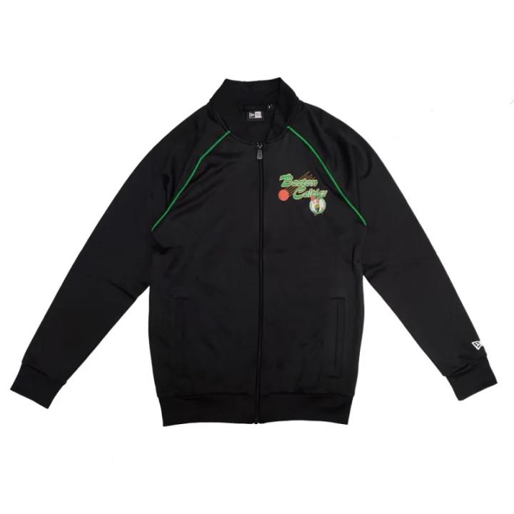 Chaqueta Boston Celtics NBA Script Track Top New Era Negra
