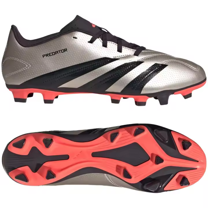 Botas de Futbol Adidas Predator Club Fxg para hombre en color plateado - 1