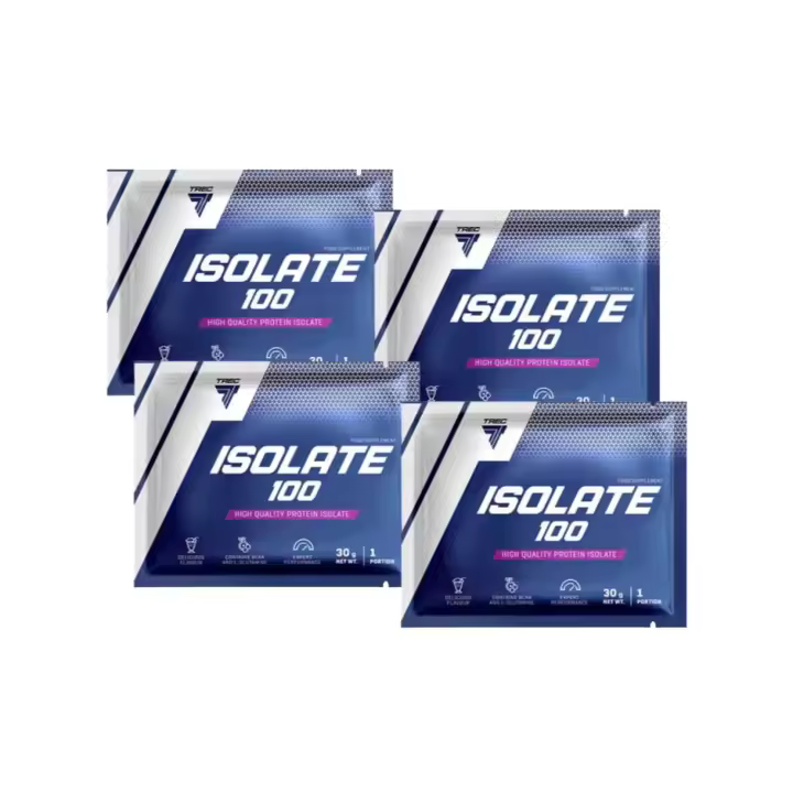 Pack 4x Proteína Aislada 100 Unidosis 30g Varios Sabores Trec Nutrition - 1