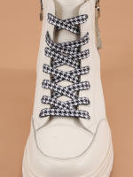 1 Par De Laces De Bird Grid Personalizados Para Hombres Y Mujeres Adecuados Para Deportes Y Múltiples Tipos De Zapatos - details 0