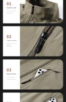 Chaleco De Verano Para Hombre Chaleco Sin Mangas Táctico Impermeable Para Caza Pesca Camping Con Bolsillos Y Cola De Caballo Casual - details 23