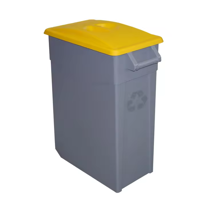 Denox Contenedor Zeus 65 Litros Cerrado para Reciclaje con Ruedas y Asa Ergonómica - 1