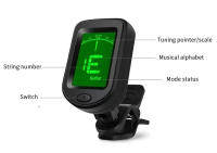 Afinador Electrónico Digital Para Todas Las Instrumentos Clip on LCD Afinador De Guitarra Ukulele Violín Mandolin Banjo - details 1