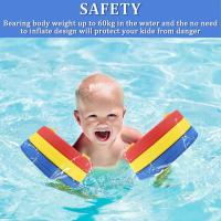 Bandas de natación para niños, paquete de 6 discos flotantes de EVA, bandas de natación coloridas para niños de 3 a 14 años que están aprendiendo a nadar, anillos de peso recomendados de 15 a 30 kg - details 3