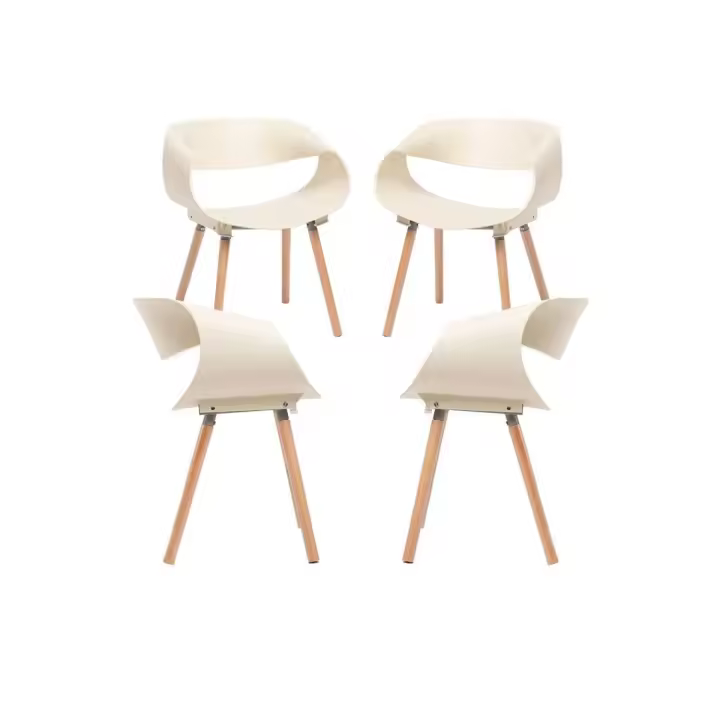 Pack 4 Sillas Cappio - Beige - 1