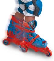 MONDO TOYS - MARVEL SPIDERMAN - PATINETE 3 RUEDAS EN LINEA SPIDERMAN - PATINETE AJUSTABLE - RUEDAS DE PVC - TALLA S/M 29/32 - REGALO PARA NIÑOS Y NIÑAS - SUPERDIVERTIDO - PRODUCTO OFICIAL - MR POPYE - details 3