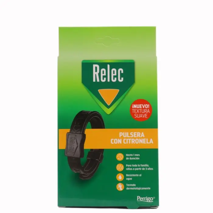 RELEC PULSERA ANTIMOSQUITOS CON CITRONELA NEGRA - 1