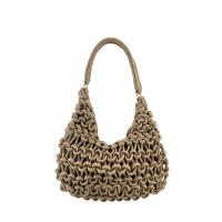 MODELISA Bolso De Hombro Hobo Crochet Macramé Playa Borla Estilo Casual Mujer - details 2