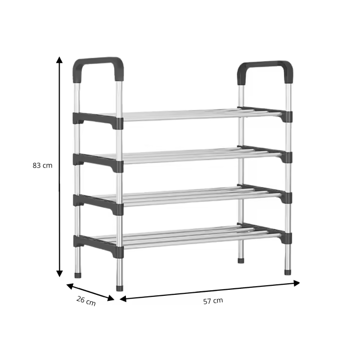 LUTODY - Organizador de Zapatos Zapatero Compacto de Varios Niveles, Metálico para Recibidor, Entrada - Ligero y Resistente - 1