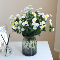 1PC Bouquet De Rosas Simuladas Pequeño Decoración De Casa Para Boda Y Fotografía Props De Flores Artificiales De Seda - details 4