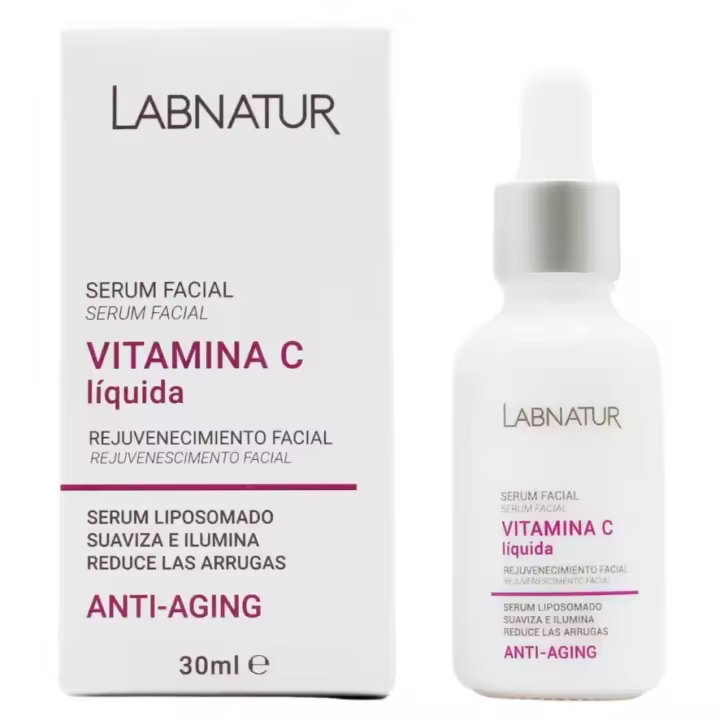 Sérum Vitamina C Líquida 30ml Labnatur. Anti-Aging y Antioxidante. Antiedad, Antiarrugas y Antimanchas para Cara y Contorno de Ojos. Natural y Vegano. - 1