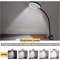 Luz LED lupa, abrazadera lupa con 6 ajustes de luz ajustables QD - details 1