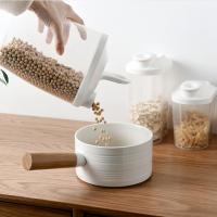 Contenedor De Alimentos Ecológico De Plástico 1000ML / 1500ML Juego De Organización De Pantry Para Cereales Polvo De Leche Granos Y Dulces - details 0