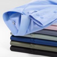 Camisa Social Para Hombre Antienvejecimiento Cuello En V Manga Larga Ajustada Blusa Negocios Blanco Oficina Tallas 5XL 6XL - details 5