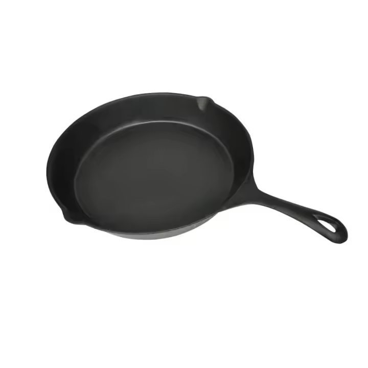 vidaXL Sartén parrilla de hierro fundido 30 cm redonda - 1