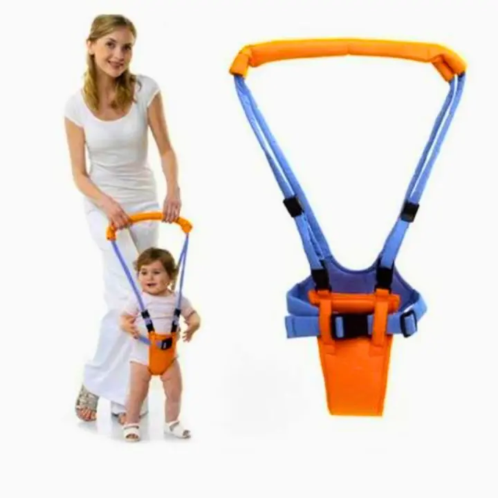 Arnés con Tirantes para Enseñar a Caminar a Bebés - Portabebés Cinturón Resistente - Azul - 1