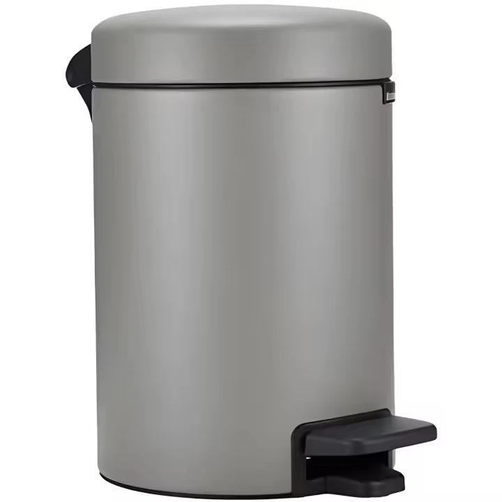 Brabantia 126260 Cubo de Basura,shine grey, 3 litros - 1