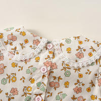 Vestido De Niña Con Pétalos Para Primavera Otoño Vestido Largo Con Lazo Flores Moda Infantil Ropa De Bebé Dulce Y Lindo - details 6