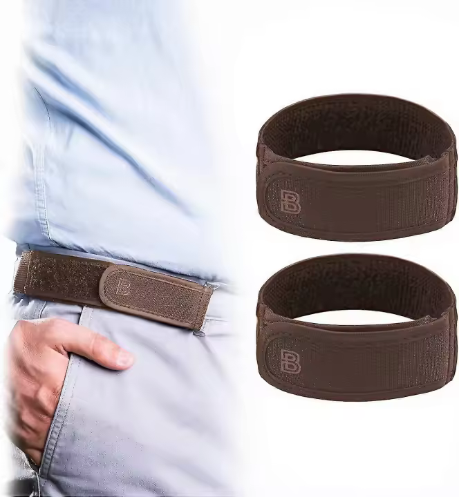 No Buckle Elastic Belt For Men Fits 1.5 Inch Belt Loops, Comfort - 1