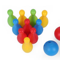 Juego De Bowling Interior 10 Piezas Con 2 Bolas De 6 Cm Juego Interactivo De Pista De Bolas Divertido Para Fiestas Deportes - details 3