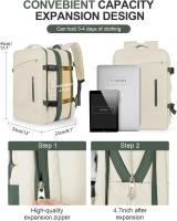 Mochara de viaje de avion 45x33x22 para Mujer, Maleta de cabin, mochipa waterproof para hombre with USB - details 2