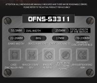 Reloj De Pulsera Deportivo Militar OFNS Para Hombre Estilo G Lujo Cuarzo Analógico Resistente Al Choque Con Pantalla LED Y Digital Impermeable 5Bar - details 7