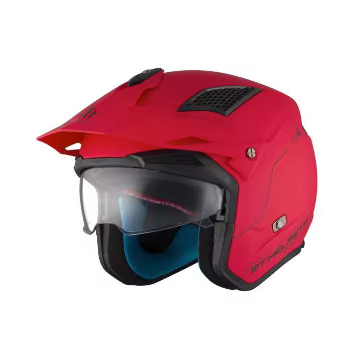 Casco Jet MT District SV Solid A5 Rojo Mate - 1