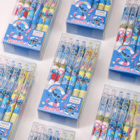 12pcs Bolígrafos Gel Disney Stitch Cartoon 0.5mm Tinta Agua Negra Regalo Estudioso Para Niños Y Adultos Aficionados De Anime - details 2