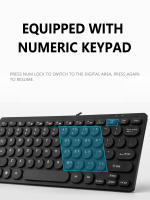 Teclado De Ordenador Mini Con Interfaz USB Teclado De Oficina Para Laptop Y Computadora De Escritorio Silencioso Y Con Cable - details 7