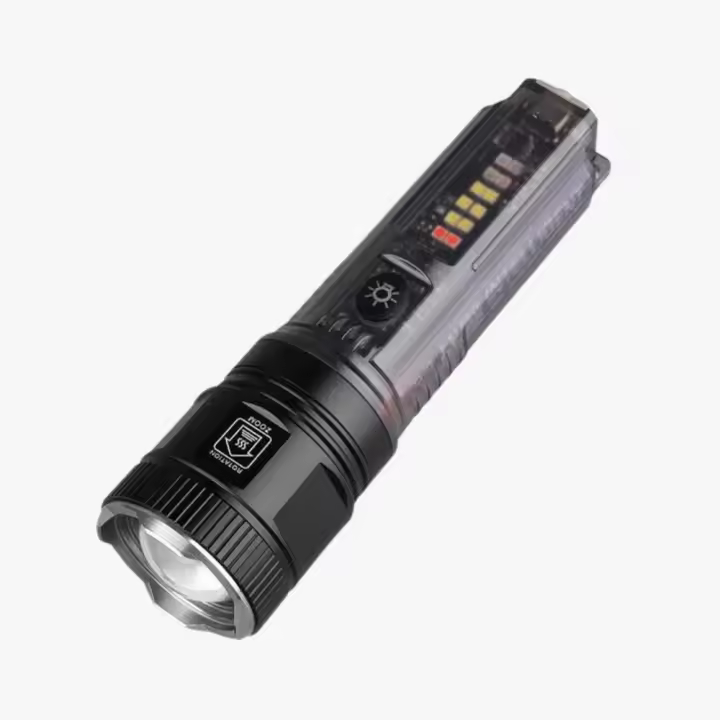 Linterna LED Recargable USB 500 lúmenes, 8 modos de uso - 1