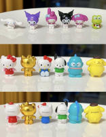 Muñecos De Colección Mini Sanrio Family Rice Grain Hello Kitty Kuromi Figuras De Acción Hechas a Mano Caja Sorpresa Para Niñas - details 11