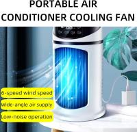 Ventilador de aire acondicionado portátil 3 en 1, enfriador de aire evaporativo de 6 velocidades, 7 luz nocturna, temporizador de 6 horas, ventilador de aire personal, ventilador silencioso de bajo - details 0