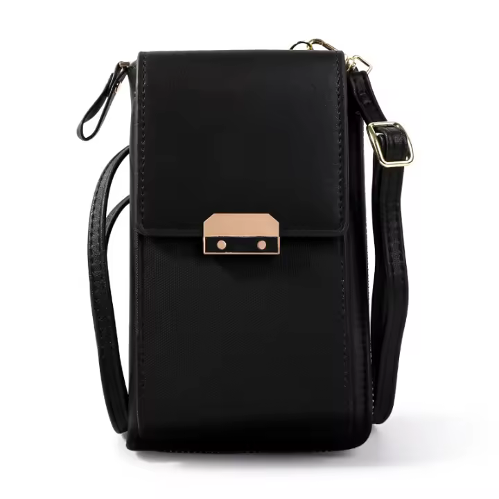 Bolso de Teléfono Móvil para Mujer,Cartera Movil Cuero PU Bolso para Movil,Mini Bolso Bandolera con Correa Ajustable - 1