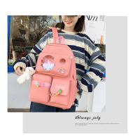 Mochila Escolar Para Niñas Teenager 5 Piezas Set Con Gran Capacidad Y Varios Bolsillos Canvas Resistente Y Versátil Para Viajes Y Estudio - details 17