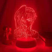 Lámpara De Noche LED Anime 3D Gamer De Dos Tonos Con Control Remoto Decorativa Para Habitación Y Hogar Figuras Con 7/16 Colores - details 8