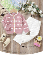 Conjunto de ropa de DOT para Bebe, suéter de manga Larga Pantalones, cárdigan para recién nasido, bonito y Amoroso, a la moda, Uno - details 2