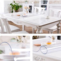 Mantel De PVC Rectangular Tapete De Silicona Suave Para Cocina Y Comedor Impermeable Transparente 1.0mm Moderno Para El Hogar - details 1