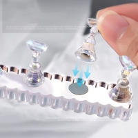 Soporte Magnético Para Uñas Falsas Aurora Base Holder Para Práctica Y Arte De Uñas Set De 5 Piezas Para Salón De Belleza Y DIY - details 6